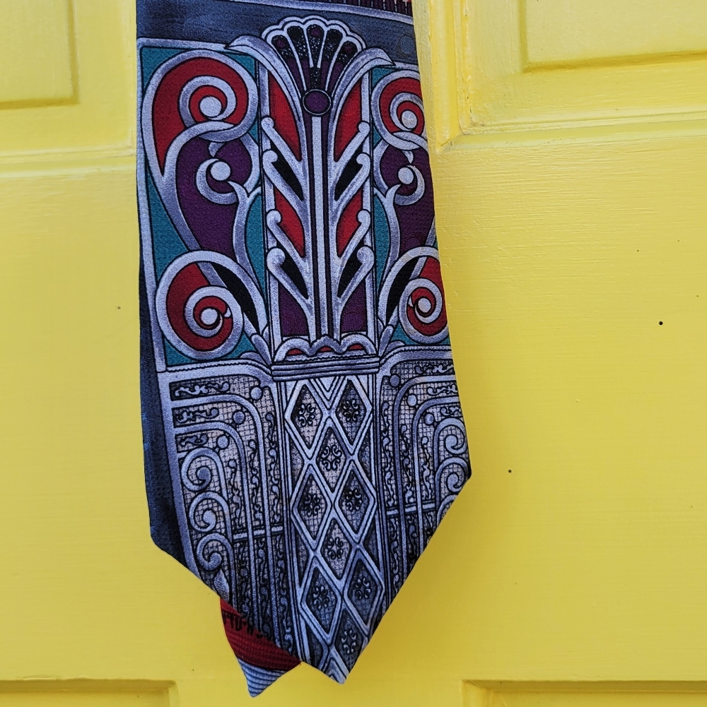 Vintage Allyns Saint George Rock-Ola Jukebox Silk Necktie